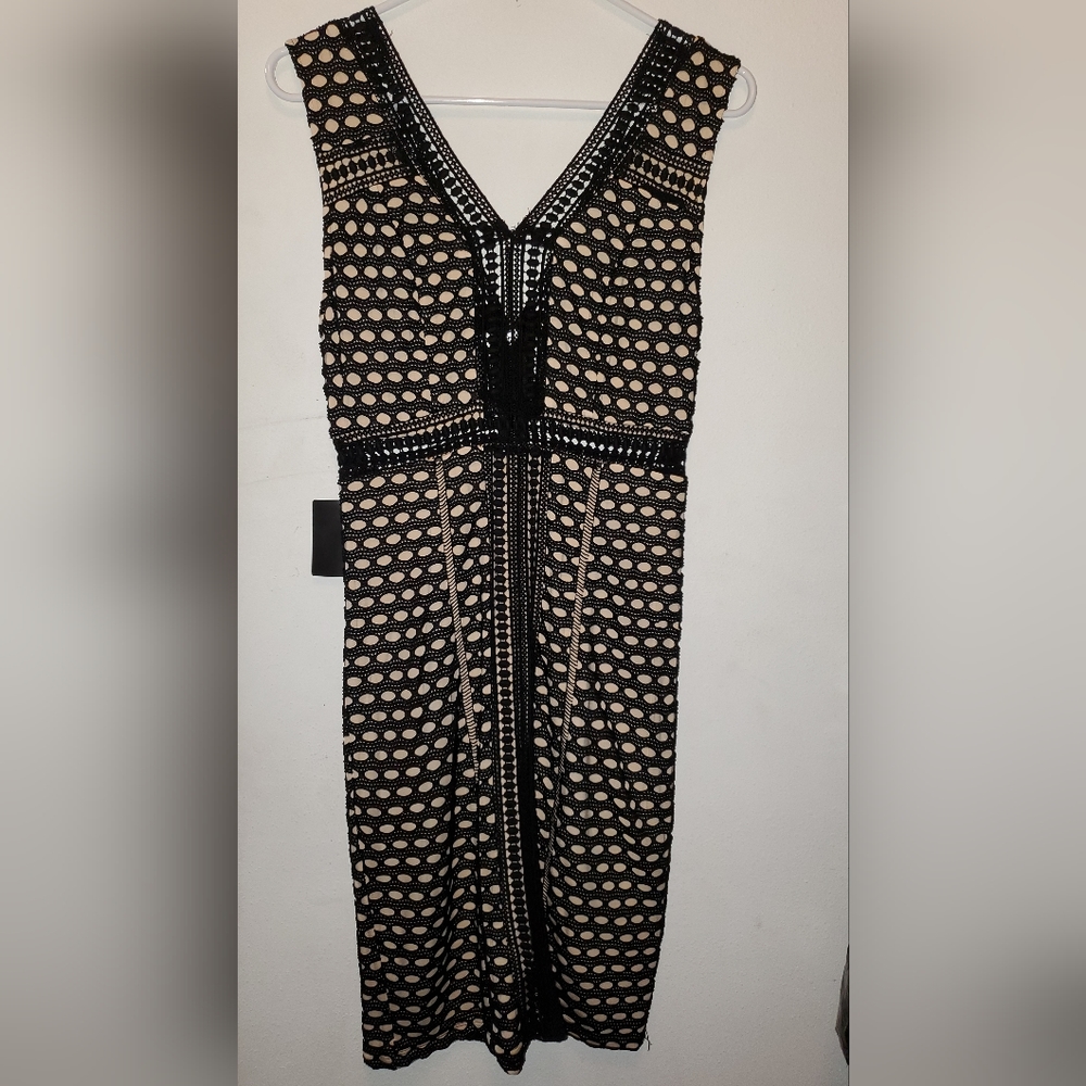 Bebe Womens's Teresa Open Net Mini Dress Size 2